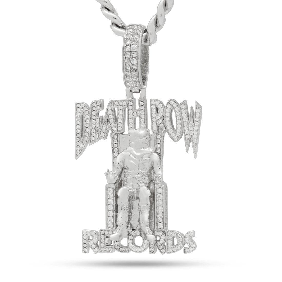 King Ice ＋ Death Row ペンダント ネックレス ブリンブリン Iced Logo Necklace | Death Row Records Jewelry | King Ice